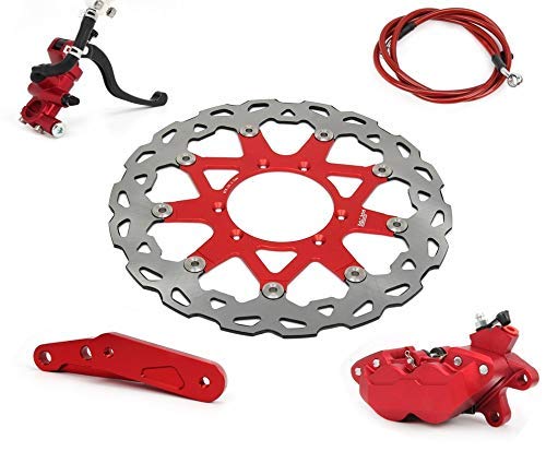 JIEWEI Premium Quality Système de Frein Avant Moto Levier étrier Support de Cylindre Flexible 320mm Disque de Rotor for H0NDA CR 125 R 250 E CRE CRF 250 X F R Tout Neuf - Image 4