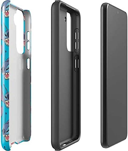 Skinit Pro Phone Case Compatible with Galaxy S21 5G - Officially Licensed Disney Lilo and Stitch Face Expression Pattern Design