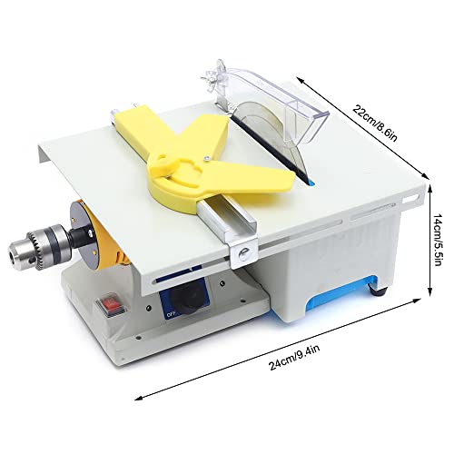 Mini Table Saw, Portable Electric Table Saws For Crafts Wood Cutting, Polisher Machine Gem Jewelry Rock Benchtop Buffer, 750W Adjustable Speed Power Supply #TOP2