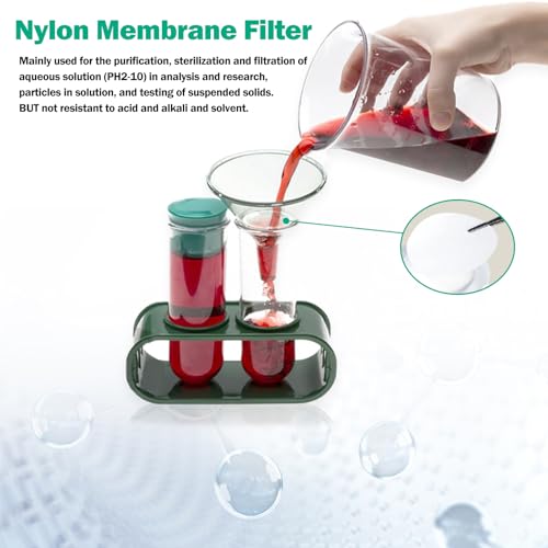 Image of Xin Tester 100 Pieces Nylon Disc Membrane Filters, 50 mm Diameter, 10m Pore Size