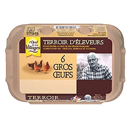 Œufs Terroir - Gros - De poules élevées au sol x6