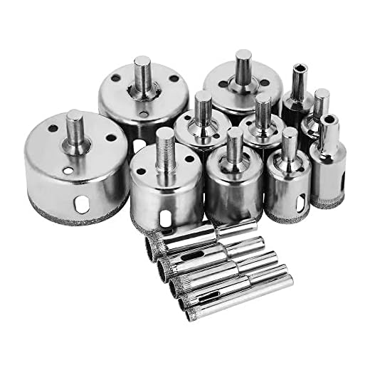 kit com 16 Serras Copo Broca Diamantada 6 A 50 mm Charbs