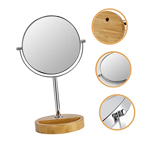 Espejo para maquillaje doble cara con LED y rotación miniatura 3