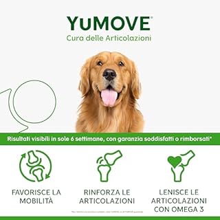 YuMOVE Integratore Articolazioni Cane 5-8 Anni - 60 Compresse - In Attesa di Brevetto 150mg di Cozza Verde ActivEase per Compressa - Joint Care Cani Articolazioni & Condroprotettori Cane, Glucosamina