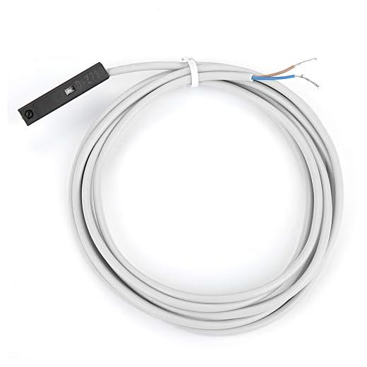 Esenlong D-Z73 Cilindro Neumático Magnético de Aire Sensor de Interruptor de Lengüeta CC Ca 5V- 240V Negro