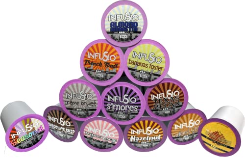 Infusio 96 Count Flavored Coffee Variety Pack (12 Flavored Blends), Single Serve Coffee Pods For Keurig K Cup® Brewers thumb #2
