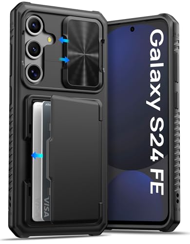 Coque Samsung S24 FE Anti-Rayures Caméra avec Rangement Cartes Sécurisé
