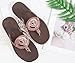 ONCAI Womens Flip Flops with Arch Support Ladies Sandals 2025 Summer Trendys Fashion Casual Comfortable Cute Slip On Walking Flat Sandal for Woman Beach Brown Size 9