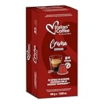 Italian Coffee, 100 Aluminium Coffee Capsules Compatible with Nespresso® – Crema Espresso, 40% Arabica 60% Robusta, Rich and Creamy Taste, Intensity 8