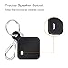 [2 Pack] Fintie Silicone Case with Carabiner Keychain for Tile Pro (2020 & 2018), Anti-Scratch Lightweight Soft Protective Sleeve Skin Cover, Black