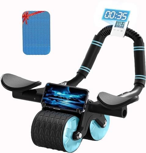 ARAERUpgraded Ab Roller Wheel with Elbow Support and Automatic Rebound, Core Trainer Ab Exercise Machine for Home Workouts
