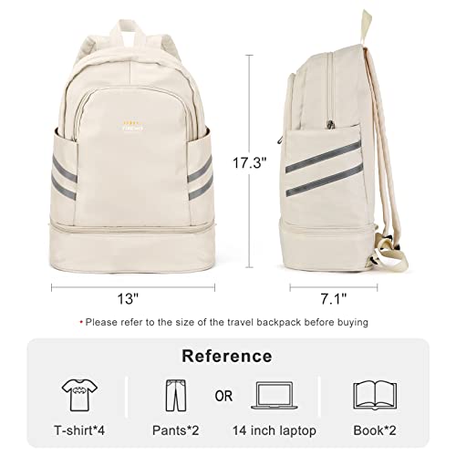coofay Gym Backpack For Women Waterproof Backpack With Shoe Compartment Lightweight Travel Backpack Sports Backpacks Large Gym Bag