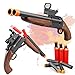 Double Barrel Foam Blaster Soft Bullet Shotgun realistic with Shell ejecting toy gun,EVA Dart pump Action play gun with Suction pellet and Catridge,Christmas teen Gift for Kid boys toys age 8 10 11 12