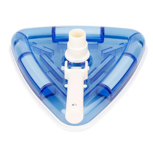 Rockyin 11 Inch Portable Triangular Shape Swimming Pool Vacuum Brush Head Cleaning Tool