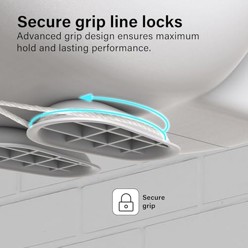 Corde à linge rétractable extérieure de 30m pour étendre au jardin - 5