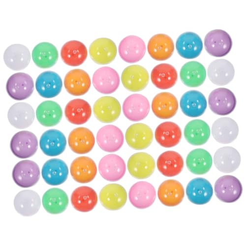 BRIGHTFUFU Strong Sturdy Party Game Balls 50pcs Plastic Balls Openable Capsules for Vending Machine Arts Craft Programs