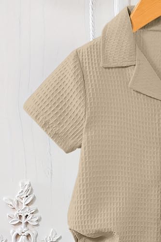 Image of Fashion Dream Boys Cotton Blend Solid Co-ord Set|Boys Co-ord Set|Boy's Clothing Set|Boy's 2 Piece Set|Clothing Set|Boys Shirt and Short Set|Co-ords