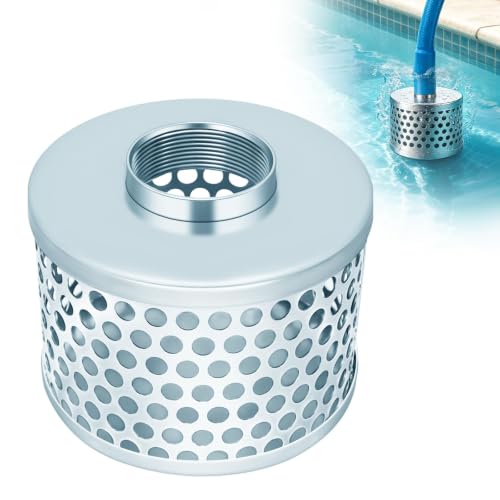 2 Inch Water Pump Suction Strainer, Round Hole Inlet Filter