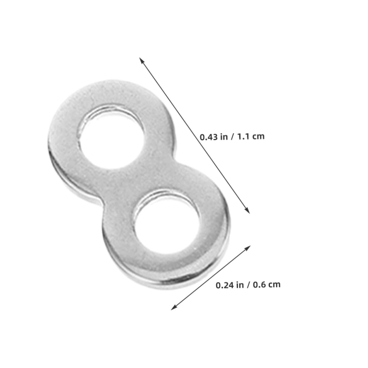 CIYODO Jewelry Making Hardware 80pcs Flat Stainless Steel Connectors Furniture Repair