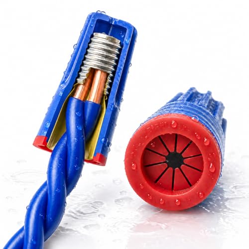 Dicio Waterproof Landscape Wire Connectors Small 20 pcs UL Listed, Waterproof Electrical Splice Kit Wire Connectors Nuts Best for Outdoor Landscape Lighting