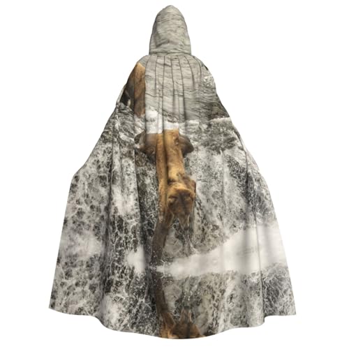 OTTKGGA Capa con capucha para adultos, disfraz de bruja y vampiros para Halloween, Navidad, cosplay