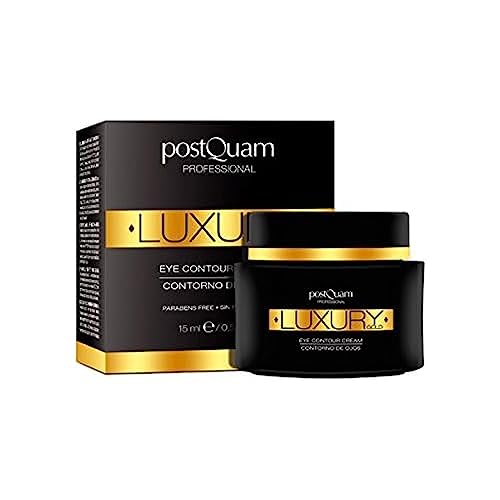 Postquam - Luxury Gold | Contorno de Ojos con Acido Hialuronico y Oro Coloidal - 15 Ml