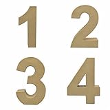 Markenware von Creleo Pappzahlen 1-2 - 3-4 17,5 x 5,5 cm
