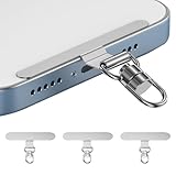 Phone Tether Tab – 3Pcs Rotating Stainless Steel Universal for iPhone & Other Phones (Fits Wristbands/Necklaces/Crossbody Straps)