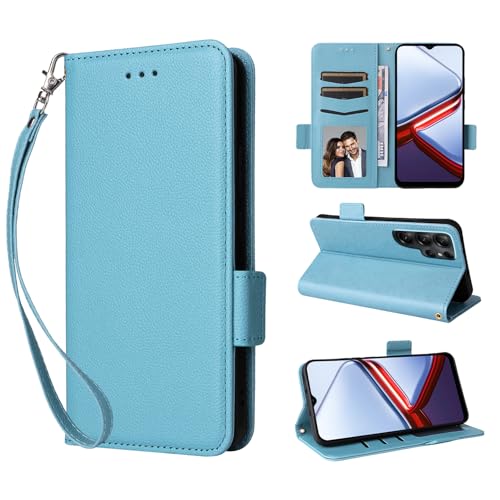 For DOOGEE Note56X / Note56X Pro �p �P�[�X �J�o�[ �蒠�^ ���z�^ �X�}�z�P�[�X KONXISA ���烌�U�[�[+TPU�f�� �v�̎��� �T�C�h�}�O�l�b�g�J�� �J�[�h���[ �X�^���h�@�\ �����Y�ی� �����h�~ �w��h�~ �C�菝