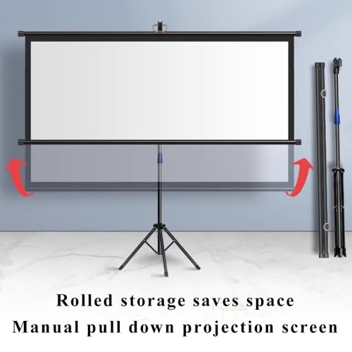 Pantalla para proyector portátil con trípode 72 pulg 4:3 miniatura 6