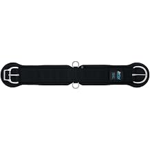 Weaver Leather Airflex Straight Cinch with New and Improved Roll Snug Cinch Buckle, Black, 26-Inch