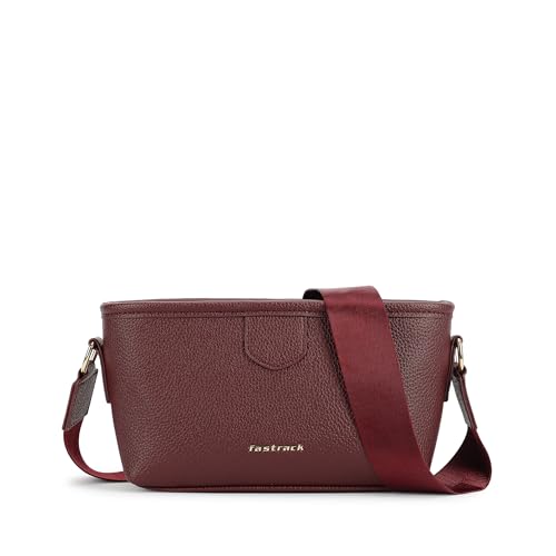 Image of Fastrack Main Character Sling Bag for Women, Compact Crossbody with Magnetic Closure Flap, Adjustable Strap and Internal Zipper Pocket, Trendy Everyday Sling Bag