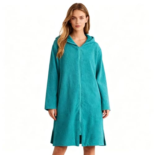 Weecreeture Hooded Towel Poncho with Zipper and Pocket, Surf Poncho