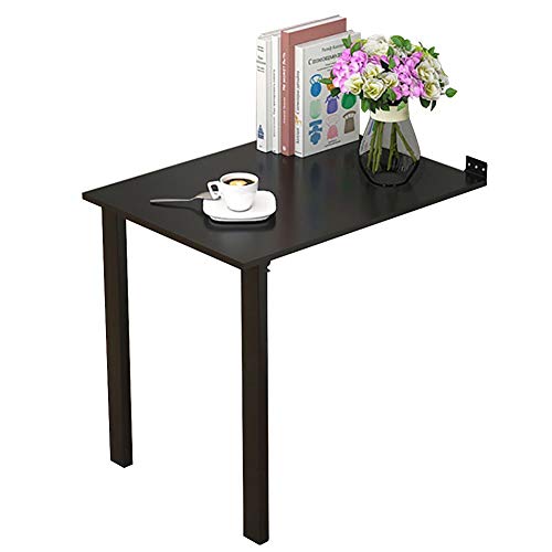 Wandtisch Schwarze Wand Befestigter Tisch, Ausklappbarer Convertible Schreibtisch, Küche Esstisch und Multi-Funktions-Faltwand Tabelle for Kleine