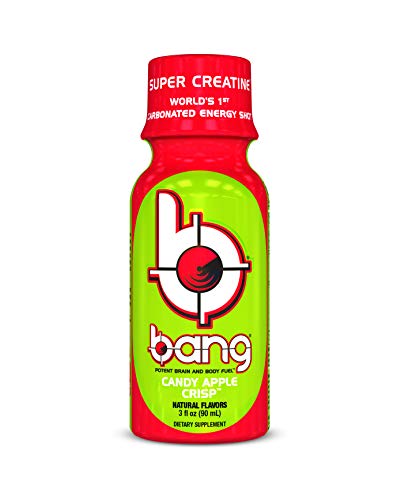 Bang Energy Shots, Candy Apple Crisp, World's 1St Carbonated Energy Shot With Super Creatine, 3 Fl Oz, (Pack Of 12) #TOP22