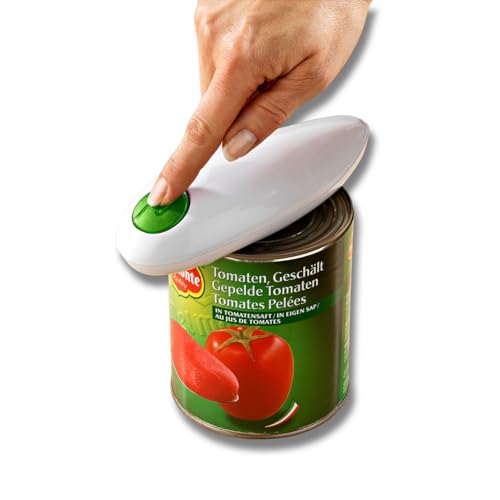 3 PAGEN® Electric Can Opener + Free Lid Opener - Easy to Open Cans and Cans - Practical Kitchen Aid - Ideal for Seniors or Hands Restrictions - Battery Operated