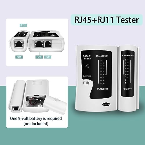 RJ45 Crimp Tool Pass Through Ethernet Crimper for Cat6 Cat5e Cat6a Connectors Cat6 Crimping Tool Kit