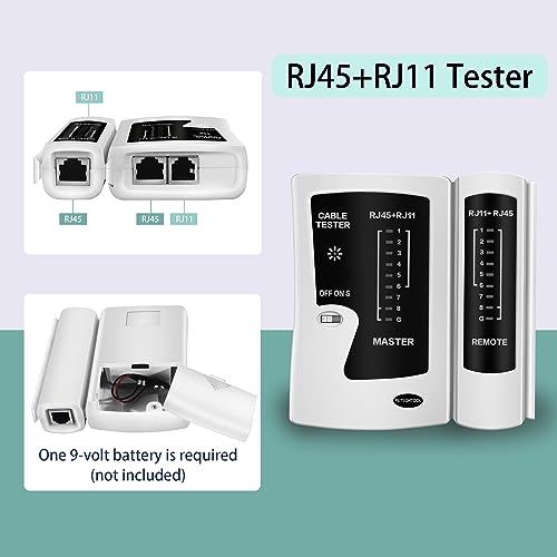 RJ45 Crimp Tool Pass Through Ethernet Crimper for Cat6 Cat5e Cat6a Connectors Cat6 Crimping Tool Kit