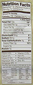 True North 100% Natural Clusters, Almond, Pecan, Cashews, Family Value SIX Pack XS#( 24 Ounce Each)