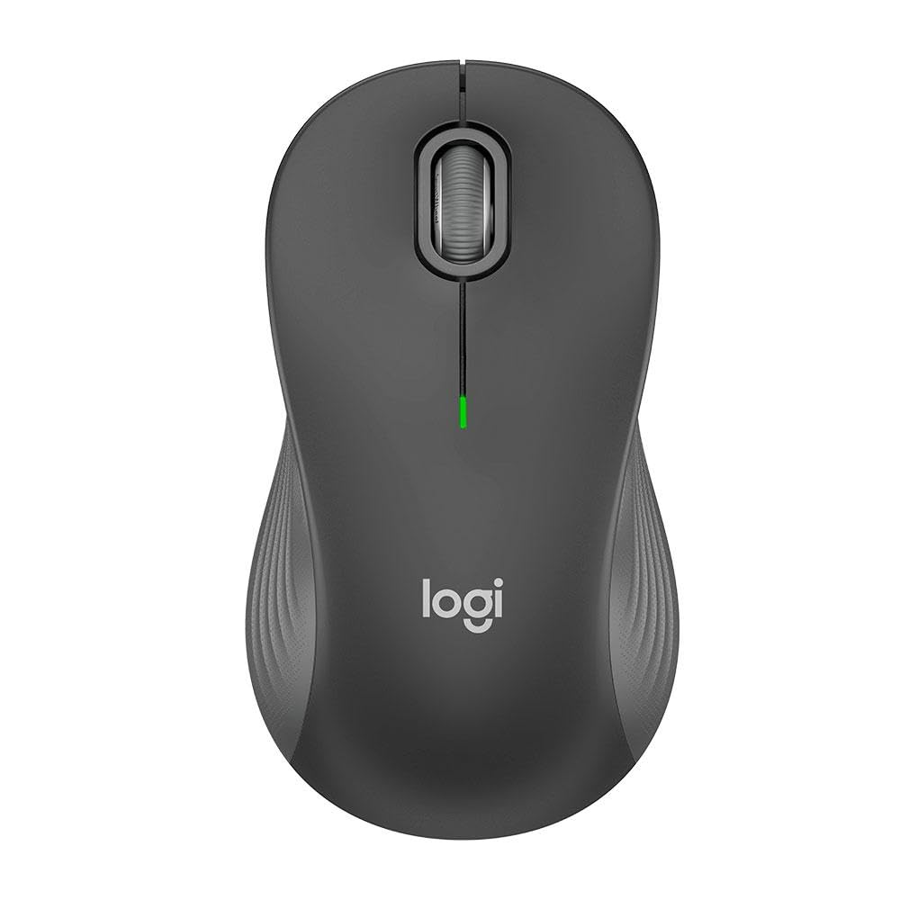 Logitech Signature M550L Standard Size Wireless Mouse Design Silent Click Bluetooth or USB Connection Compatible with Windows MacOS