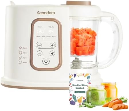 Baby Food Maker 2-in-1 Steamer & Blender Adjustable Timer Dishwasher Safe