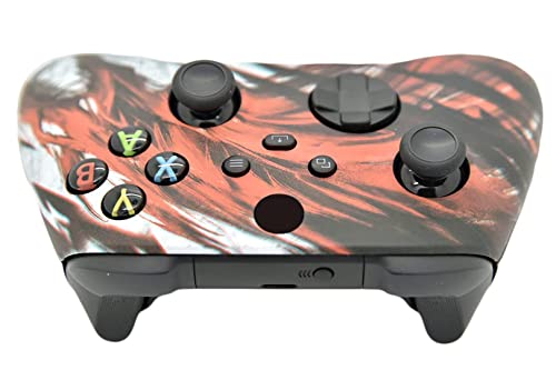 Image of Hand Airbrushed Fade Custom Controller Compatible with Xbox Series X /S & Xbox One (Series X /S Red Dragon)
