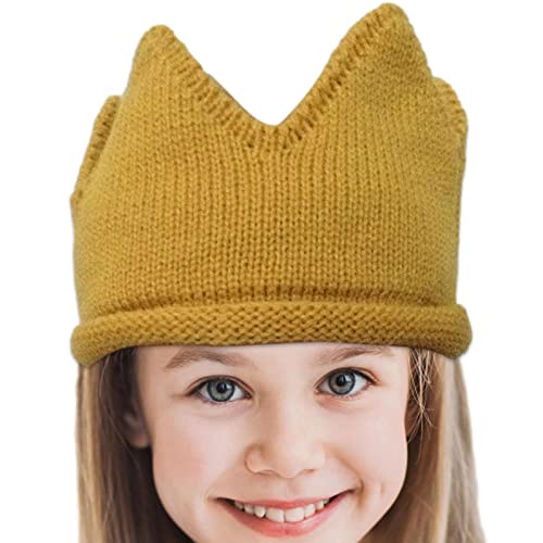 tecido infantil - malha recém-nascido,Gorro tricô coroa, chapéu bebê meninos meninas faixa cabeça tr