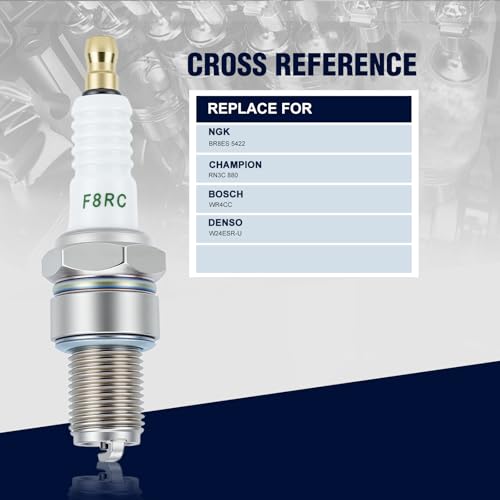 Image of BR8ES Spark Plug for NGK BR8ES 5422 Champion RN3C 880 Kawasak Yama Polaris Dirt Bike Motorcycle Marine ATV 4 PACK