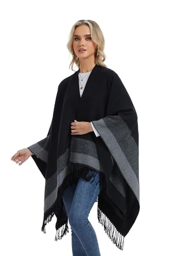 Szalowe Owijania dla Kobiet, Miękki Poncho-Peleryna z Otwartym Przodem, Oversize Sweter-Szalik na Wieczór, Ślub, Przyjęcie, Podróż