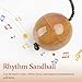 GOGHOST Wooden Kashaka Shaker, Asalato Instrument Rhythmic Ball, Adjustable Length African Shakers, Traditional Aslatuas Double Balls Hand Percussion for Performances (1 Pack)