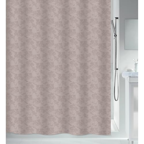 Rideau de douche polyester Spirella Romance 180x200cm imperméable rose