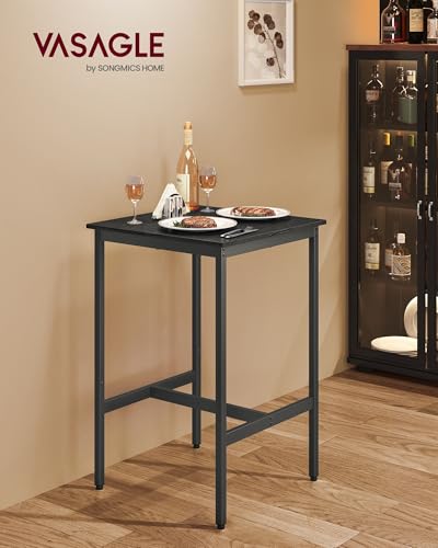 Vasagle ULBT025B56 Bar Table, Small Kitchen Dining Table, High Top Pub Table, Height Cocktail Table For Living Room Party thumb #1