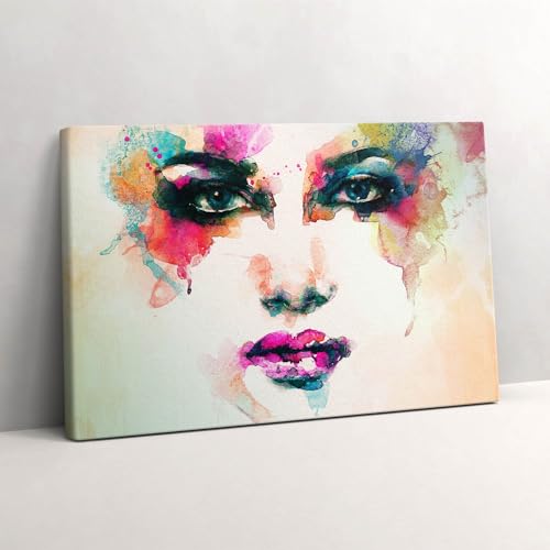 Image sur toile 30x20cm visage femme pour une décoration murale moderne