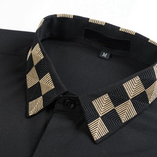 Chemise à manches courtes pour hommes en coton blanc - 2